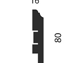 Артикул AP07, 80X16X2400 с пазом, Напольные плинтусы, Cosca в текстуре, фото 1