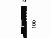 Артикул AP08, 100X16X2400 с пазом, Напольные плинтусы, Cosca в текстуре, фото 1