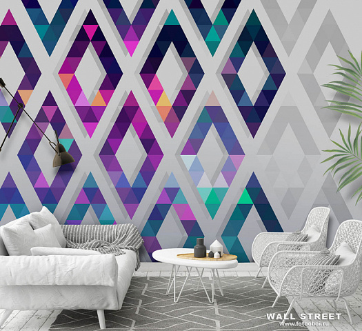 Фотообои в интерьере артикул Geometry 16, ГЕОМЕТРИЯ / GEOMETRY, Wall street