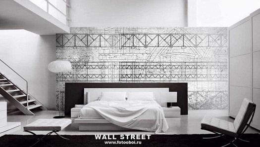 Фотообои в интерьере артикул Induction 26, ИНДУКЦИЯ / INDUCTION, Wall street