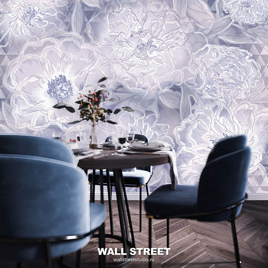 Фотообои в интерьере артикул Florescence 3, РАСЦВЕТ / FLORESCENCE, Wall street